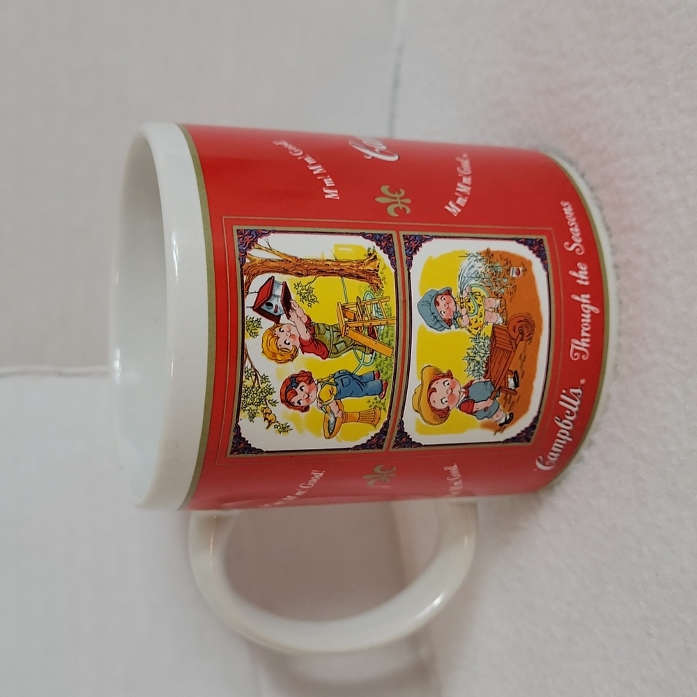 Campbell's 2001 Through The Seasons Red White Mug